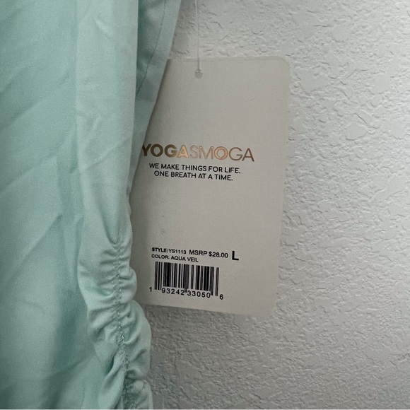 Yogasmoga Women Short Sleeve Athletic Top Size L - Picture 3 of 6